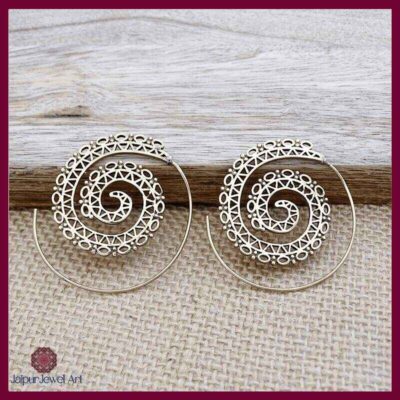 Beautiful Brass Hoop Earrings