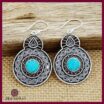 blue turquoise stone earrings