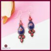 Blue Vintage coral earrings