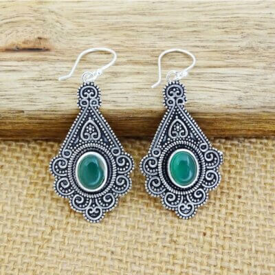 BE-43-a-Tribal dangle Earrings