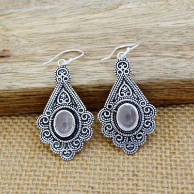 BE-44-b-Tribal dangle Earrings