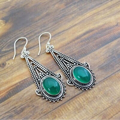 BE-47-b-Tribal dangle Earrings