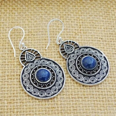 BE-48-b-Tribal dangle Earrings