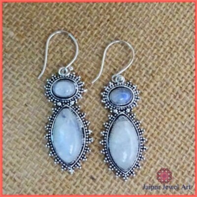 BE04-b-Tribal Turquoise Earrings