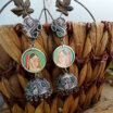 Ethnic Oxidized Jhumka Earrings
