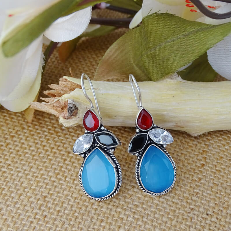 Stone oxidized Earrings Stone oxidized Earrings