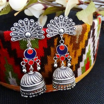 Ethnic Fusion Jhumka Earrings