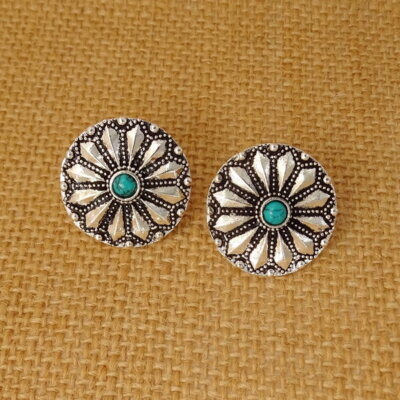 Ethnic Oxidized Daily wear Studs Earrings
