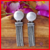 Ethnic Oxidized Long Earrings