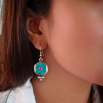 Tribal Boho Nepali Handmade Dangle Earrings