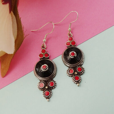 Tribal Boho Nepali Handmade Dangle Earrings