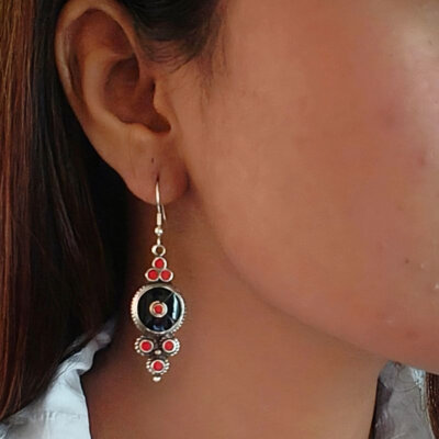 Tribal Boho Nepali Handmade Dangle Earrings