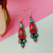 Tribal Boho Nepali Handmade Dangle Earrings