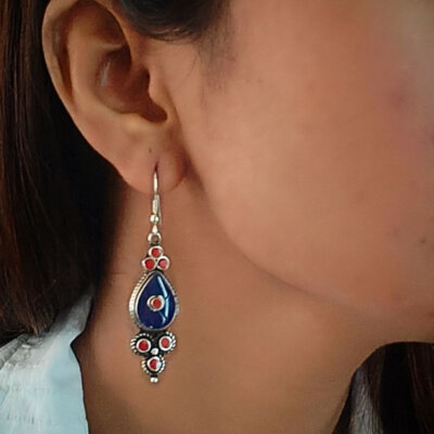 Tribal Boho Nepali Handmade Dangle Earrings