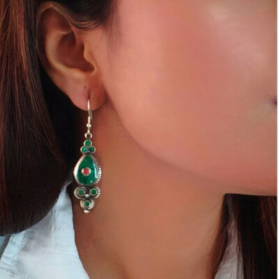 Tribal Boho Nepali Handmade Dangle Earrings