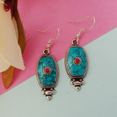 Tribal Boho Nepali Handmade Dangle Earrings