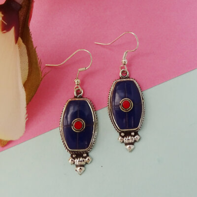 Tribal Boho Nepali Handmade Dangle Earrings