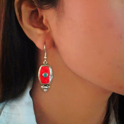 Tribal Boho Nepali Handmade Dangle Earrings