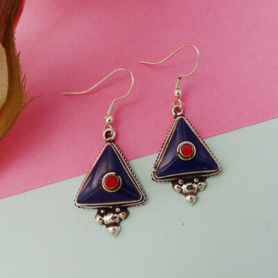 Tribal Boho Nepali Handmade Dangle Earrings