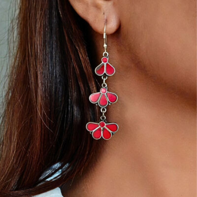 Tribal Boho Nepali Handmade Dangle Earrings