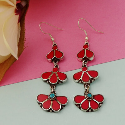 Tribal Boho Nepali Handmade Dangle Earrings