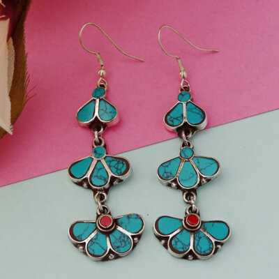 Tribal Boho Nepali Handmade Dangle Earrings