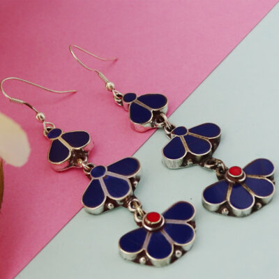 Tribal Boho Nepali Handmade Dangle Earrings