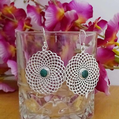 Statement Silver Filigree Earrings