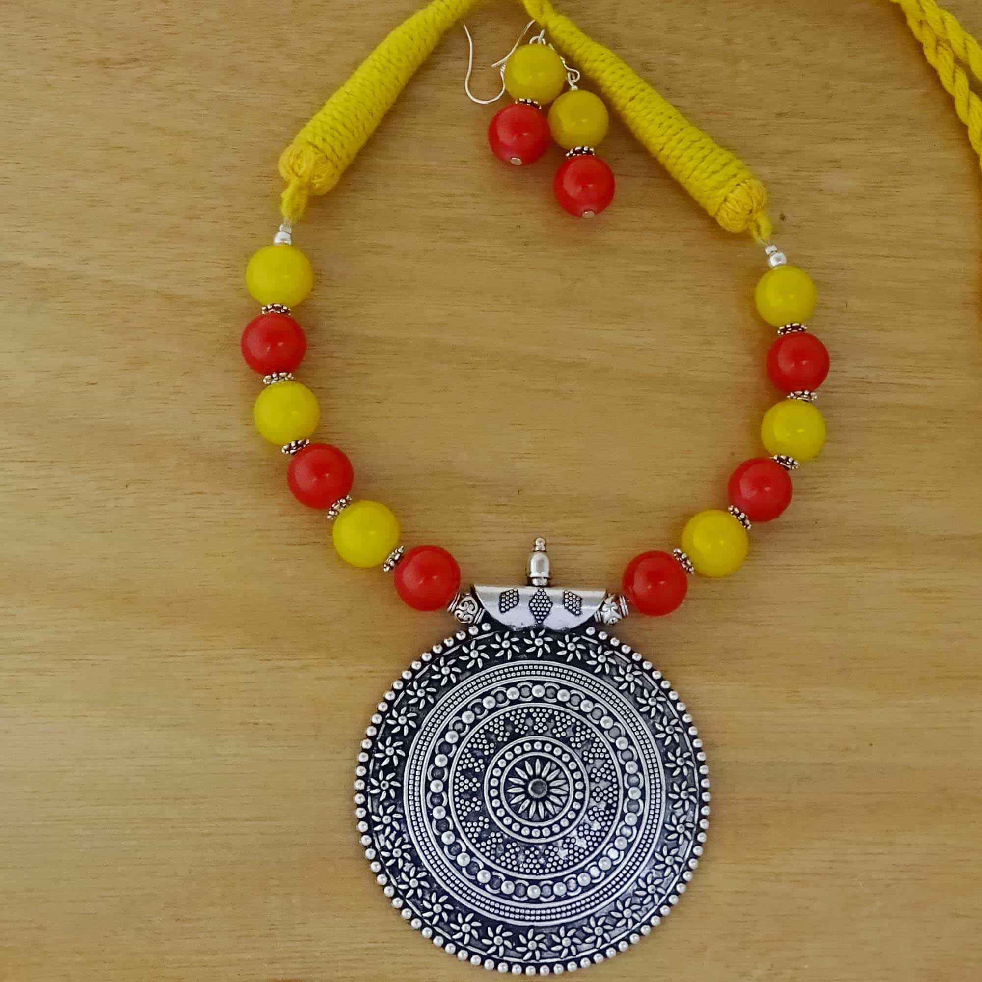 Statement Handmade Beaded Necklace Statement Handmade Beaded Necklace