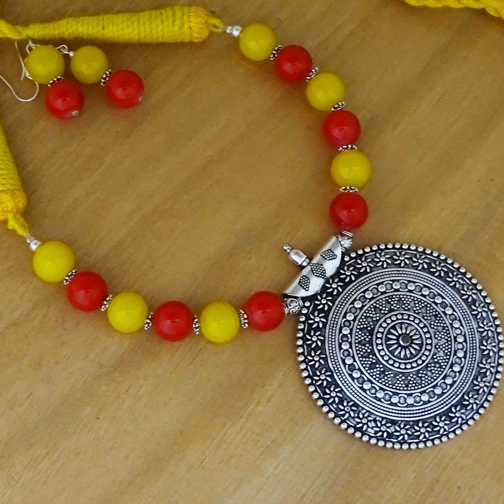 Statement Handmade Beaded Necklace Statement Handmade Beaded Necklace