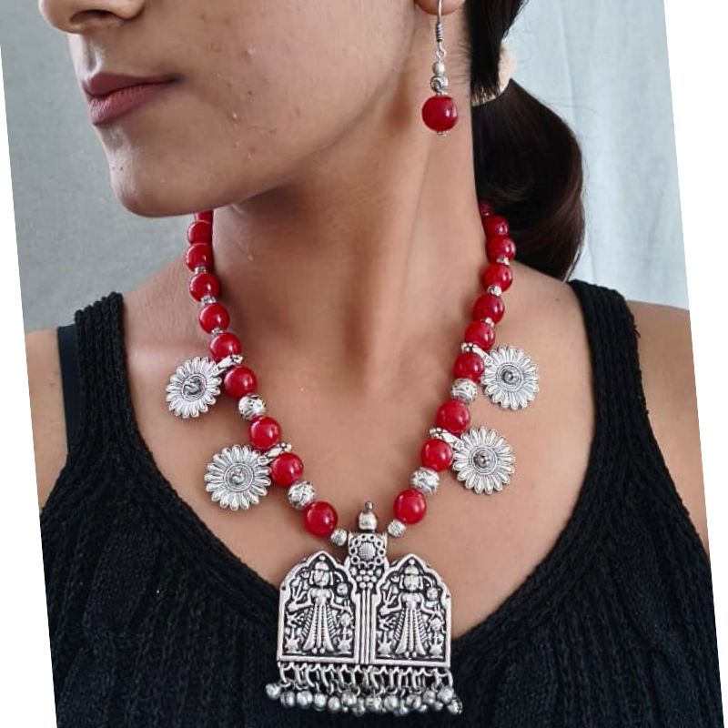 Statement Handmade Beaded Necklace Statement Handmade Beaded Necklace